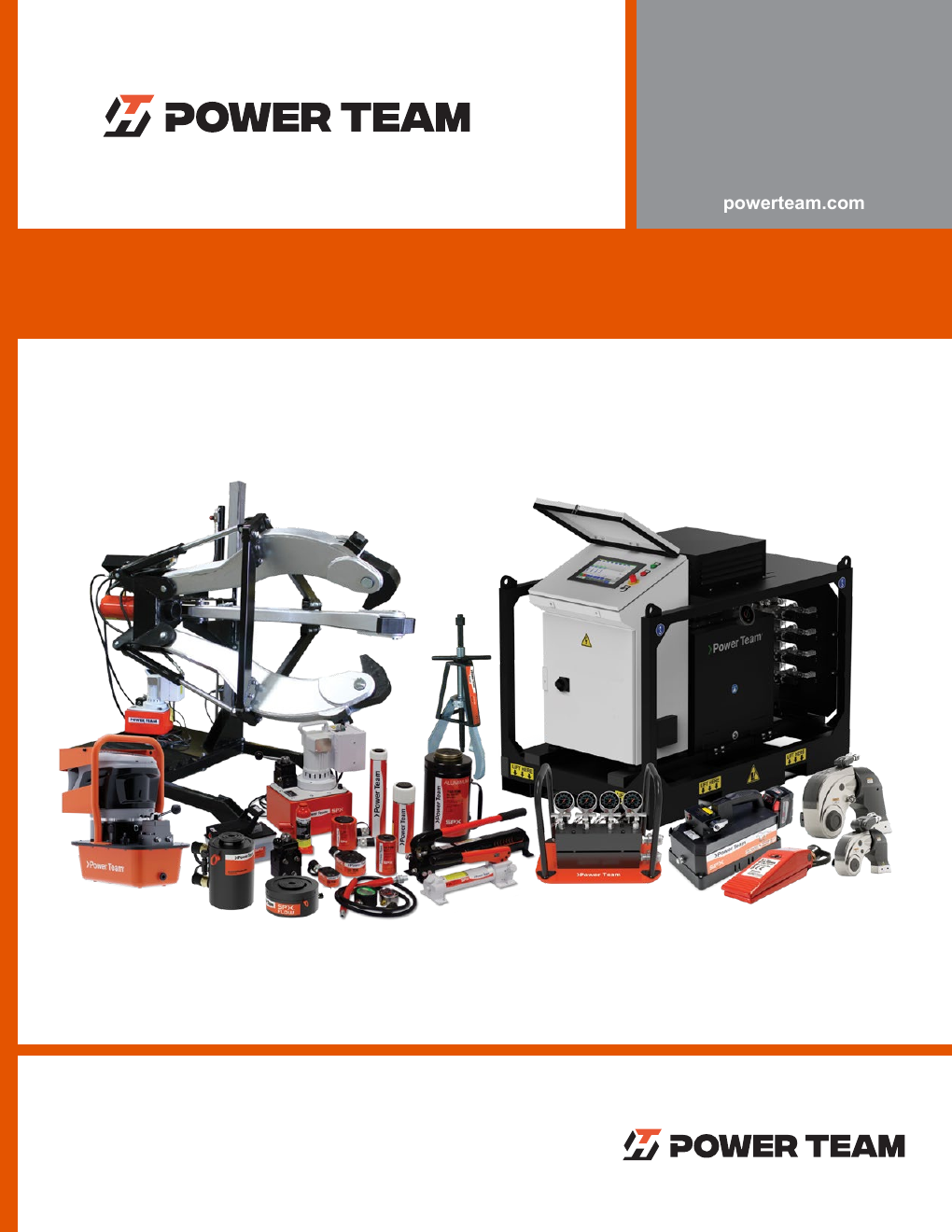 Power Team hydraulic tools catalog cover